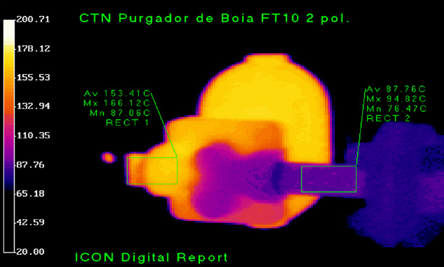 Termografia de purgador termodinâmico: